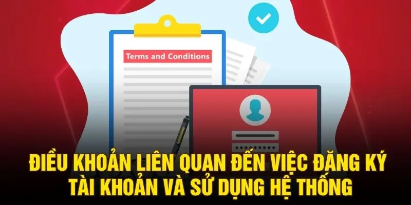 Điều khoản liên quan đến việc đăng ký tài khoản và sử dụng hệ thống